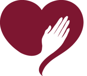 Growing Human(kind)ness hand over heart logo